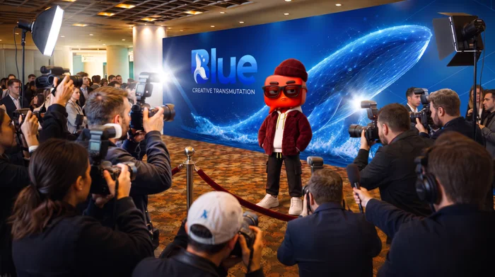 A brand stage activation on camera